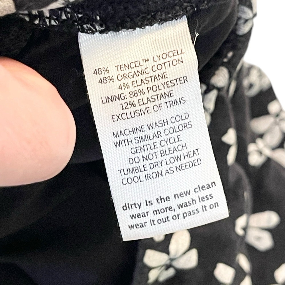 Toad & Co. Floral Print Pull-On Stretchy Activewear Skort Women's Size M - Picture 6 of 6